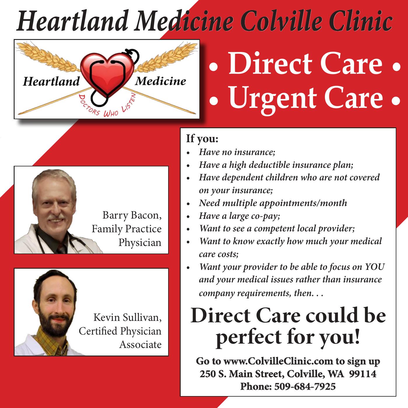 Heartland Medicine Colville Clinic member brochure cover