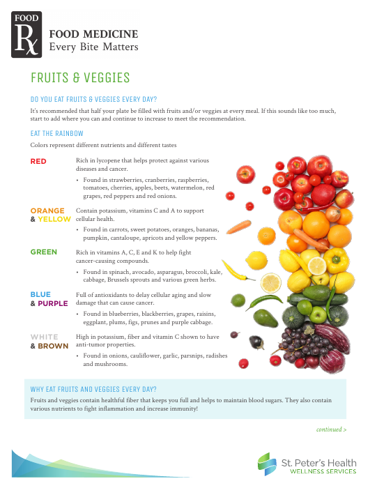 First page of Fruits & Vegetables